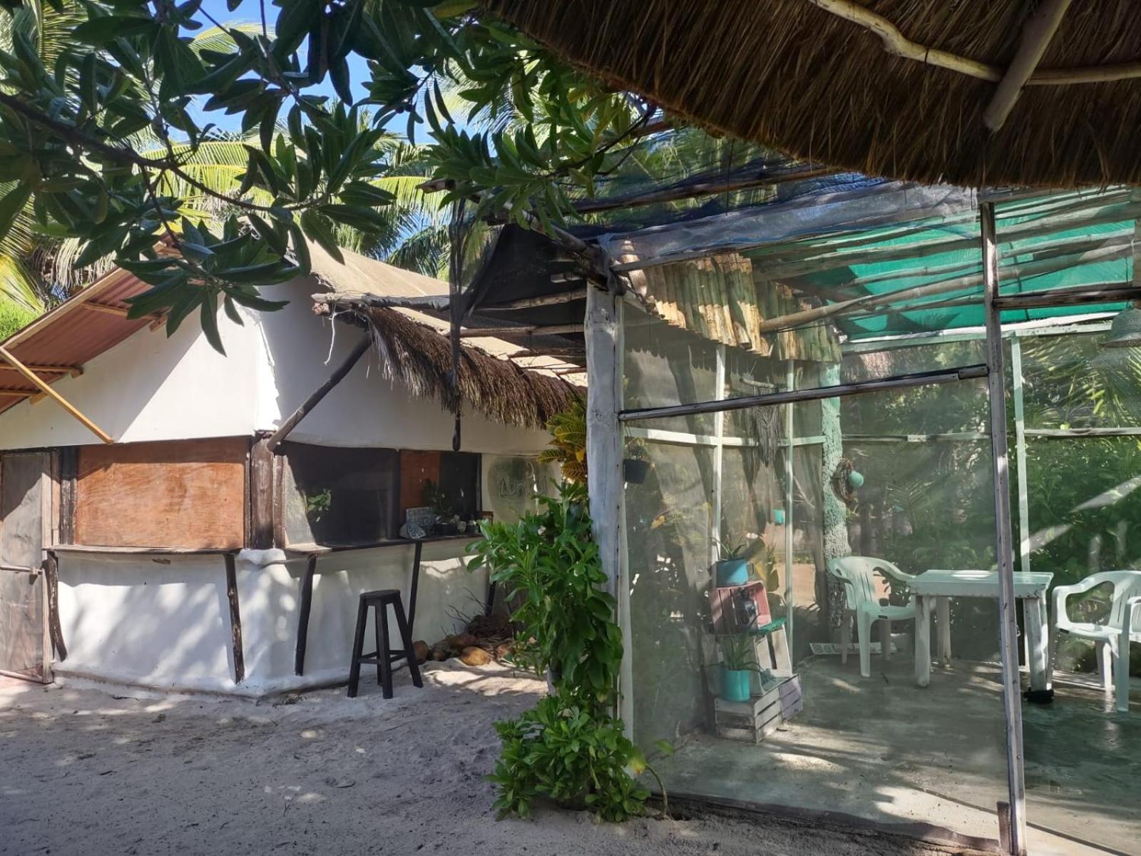Lunazul Eco-Cabana Frente Al Mar Mahahual Exterior foto