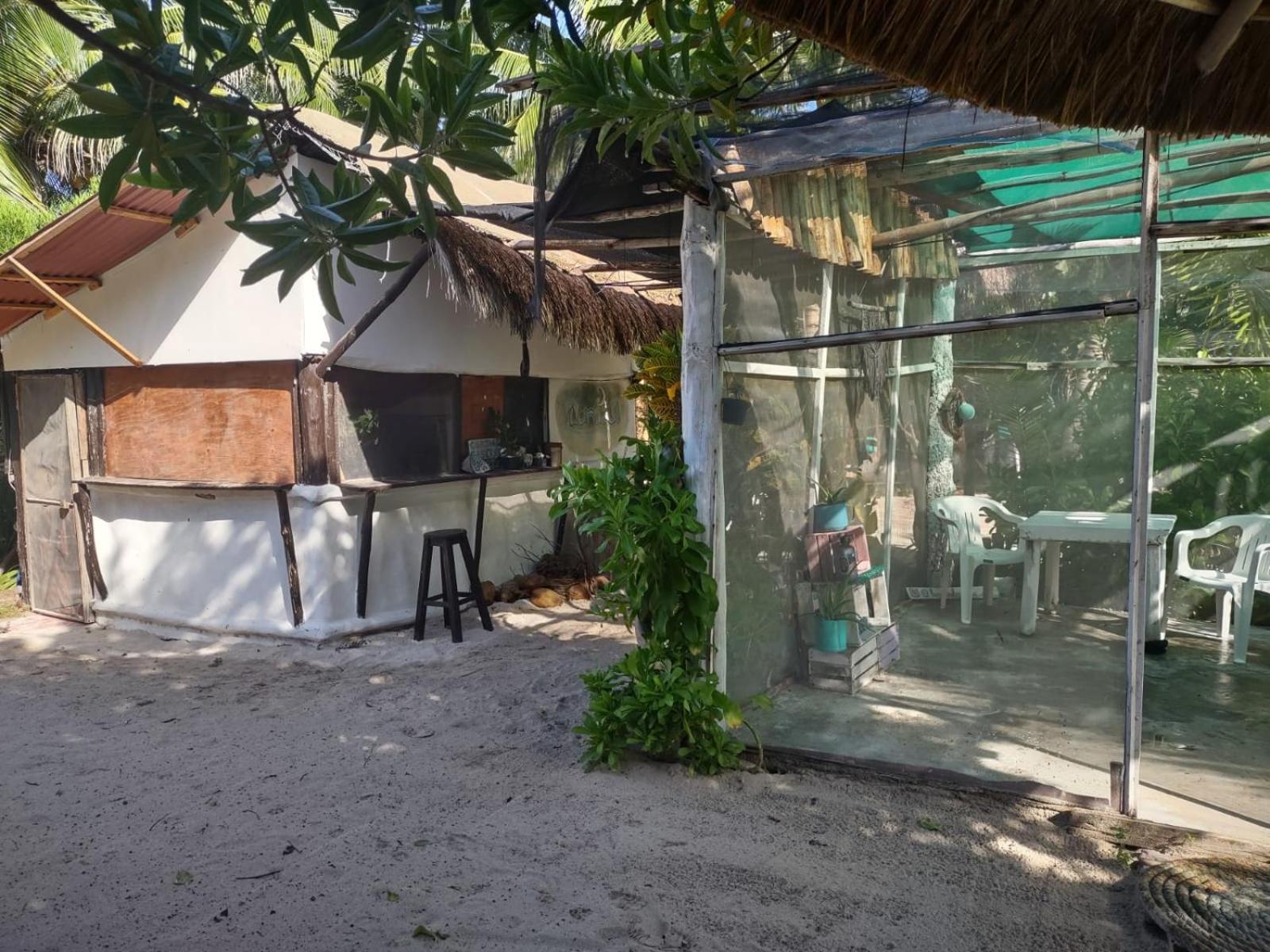 Lunazul Eco-Cabana Frente Al Mar Mahahual Exterior foto